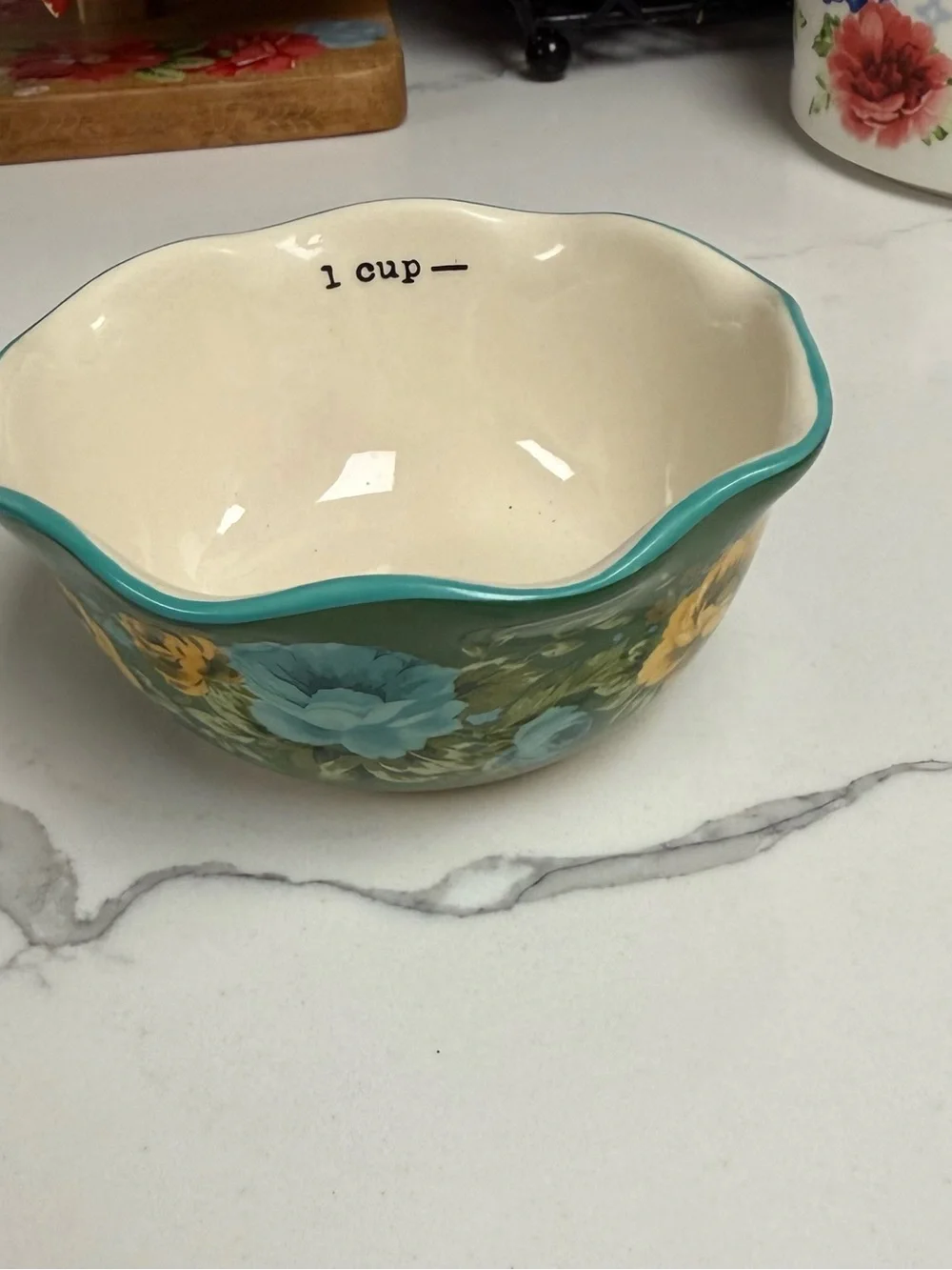 Pioneer Woman Rose Shadow Measuring Cups Bowls